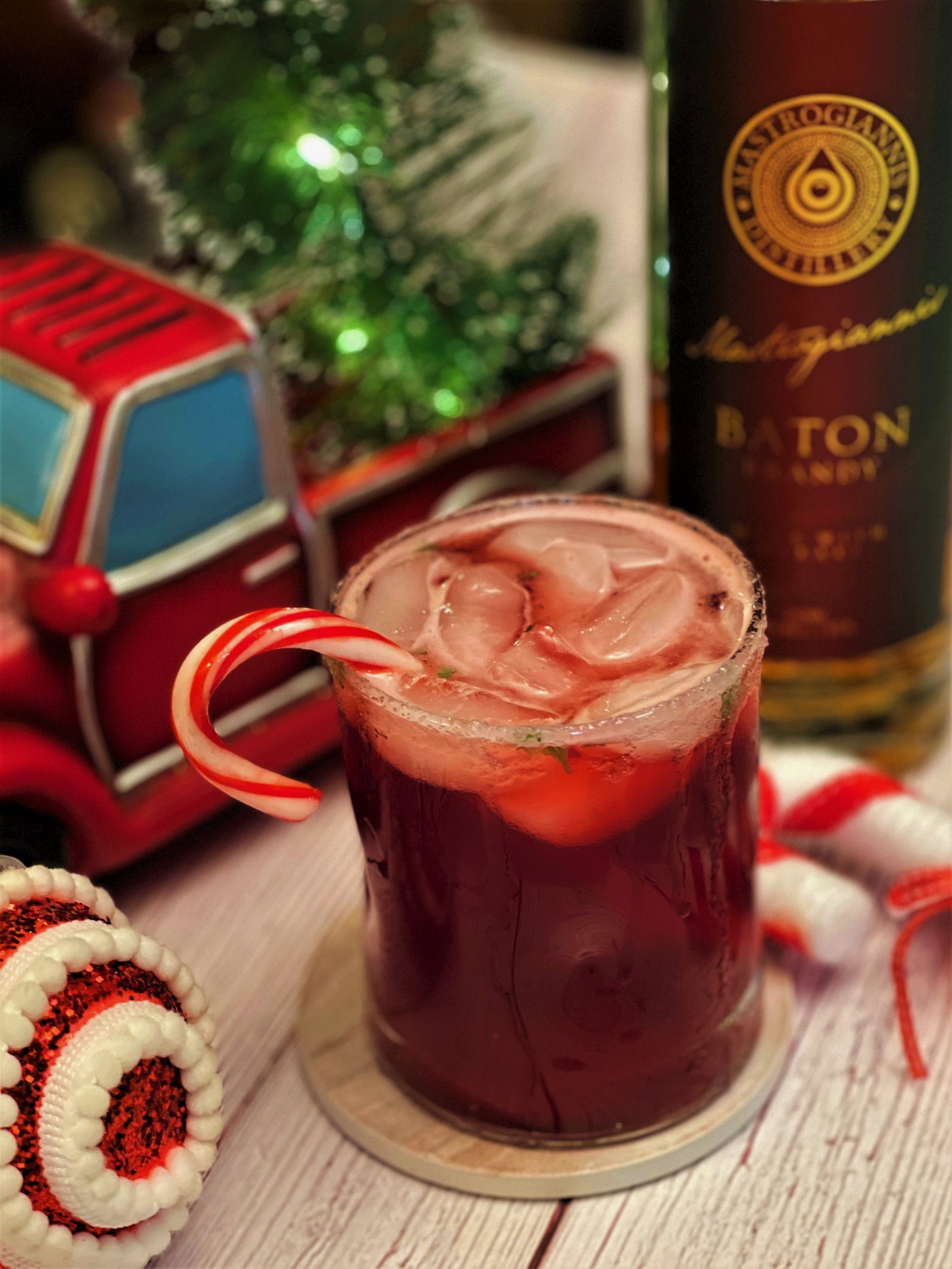 Baton Candy Cane Cocktail